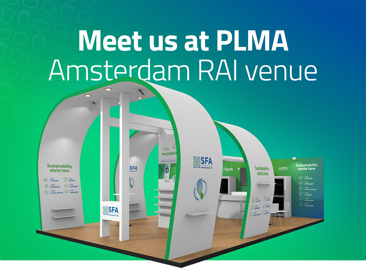 Bezoek SFA Packaging op PLMA stand